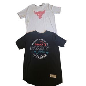 Under Armour X Project Rock Men's Lot of 2 Short Sleeve T Shirts L